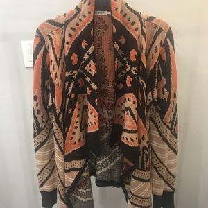 Drape front cardigan